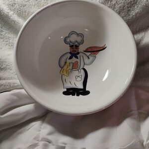 Chef Design White Ceramic Bowl